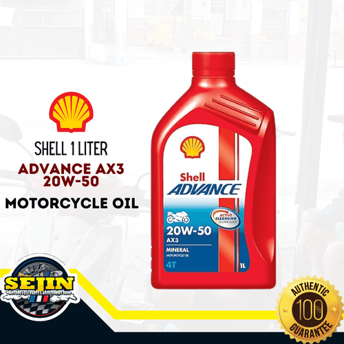 Shell Advance AX3 20w-50 Motorcycle Engine Oil
