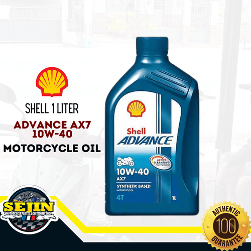 Shell Advance AX7 10w-40 Motorcycle Engine Oil